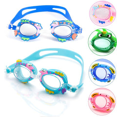 Girls Cartoon Swim Goggles - Waterproof and Adjustable
