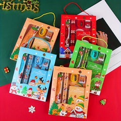 6pcs Christmas Stationery Set School Student Gift Supplies