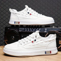 Crocodile Pattern Skate Shoes Anti-Slip Sneakers Men's Footwear