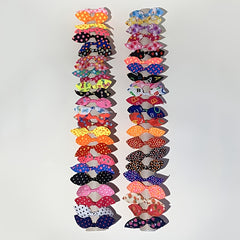 50pcs Kids Rubber Band Hair Bows Colorful Hair Rope
