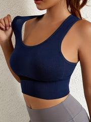4pcs Colorblock Sports Bras Push Up Intimates Bra Women's Lingerie