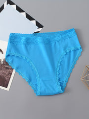 6 Pack Plus Size Sexy Panties Set High Rise Briefs