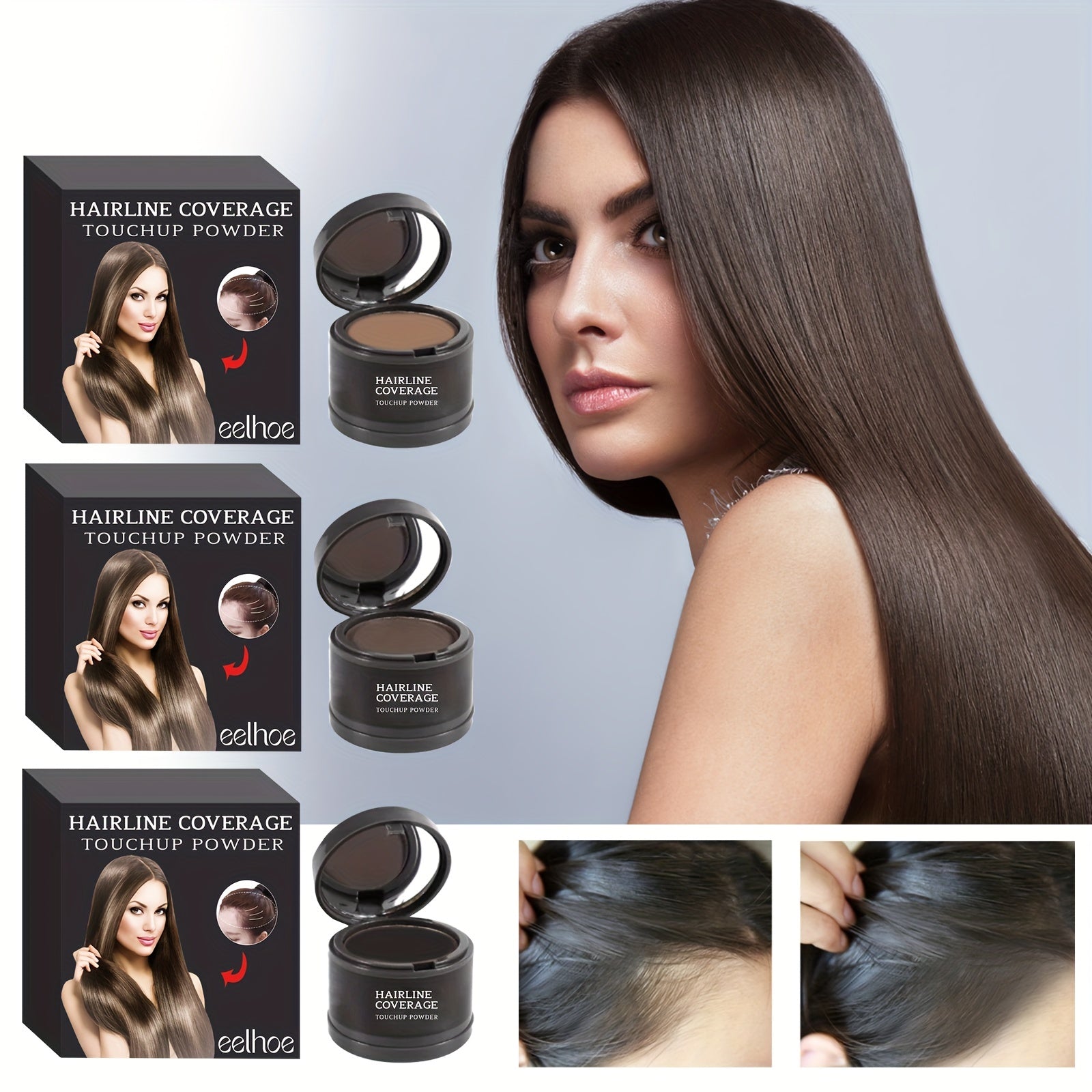 Hairline Covering Powder - Conceal Hairline for Thick Hair