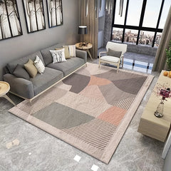Soft Faux Cashmere Area Rug Non Slip Machine Washable Anti Fatigue Mat