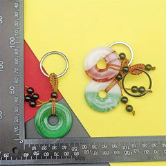 Jade Keychain Couple Purse Pendant Decoration