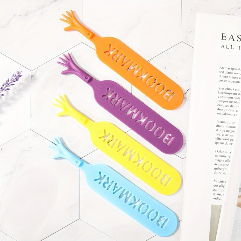 4pcs Finger Bookmark Funny Book Marker School Stationery Gift