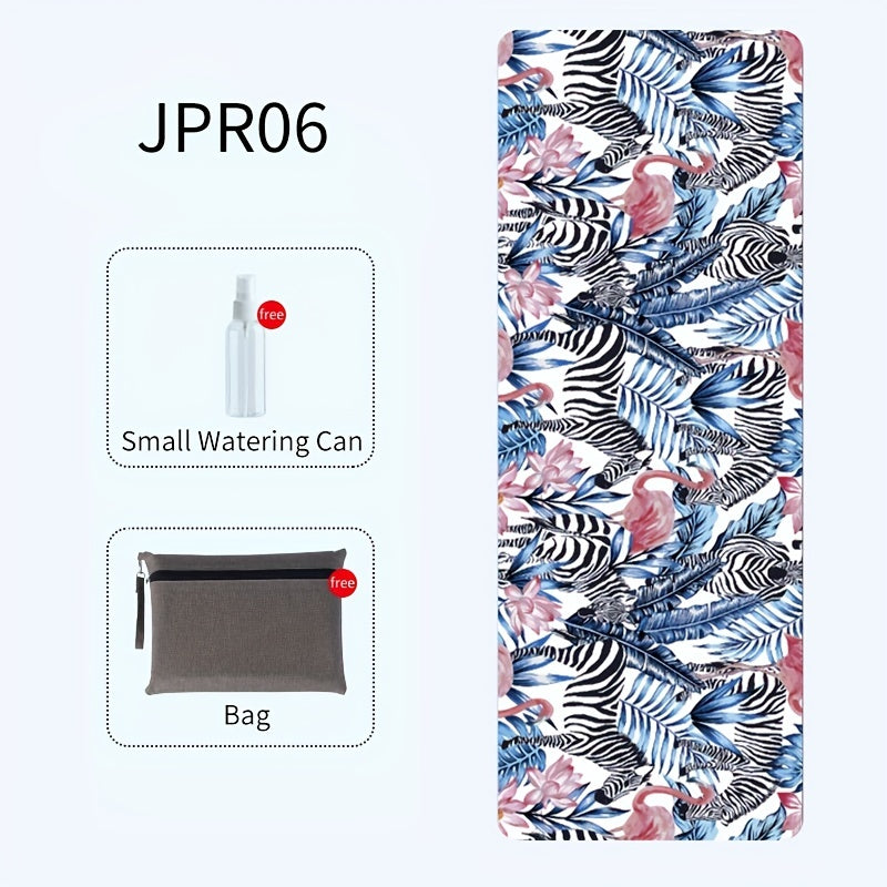3pcs Portable 1.5mm Yoga Mat & Towel Set - Lightweight & Absorbent