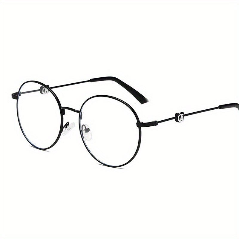 Metal Panda Anti Light Men's Glasses with Glasses Case