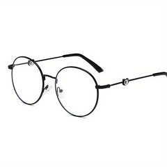 Metal Panda Anti Light Men's Glasses with Glasses Case