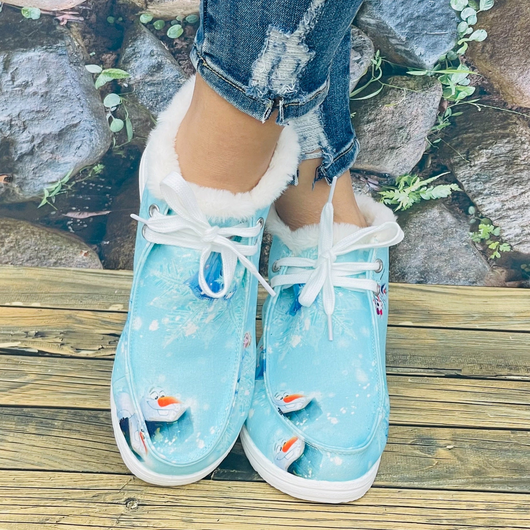 Women's Snowman Cartoon Winter Snow Boots