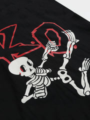 Boys Luminous Kung Fu Skull Pajamas Set