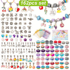 DIY Jewelry Making Kit 162pcs Women's Bracelet Necklace Girls' Jewelry Accessori