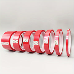 Red Polyester High Temp Masking Tape 5-50mm 108ft Heat Resistant No Residue