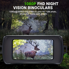 Night Vision Binoculars 1080P 5X Zoom Long Distance Infrared Obs