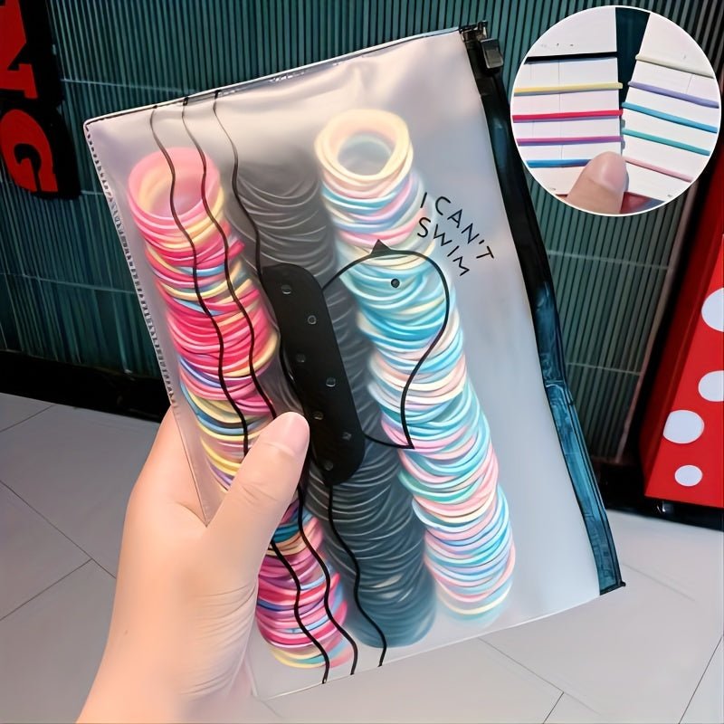 200/300pcs Colorful Elastic Hair Band Hair Ties