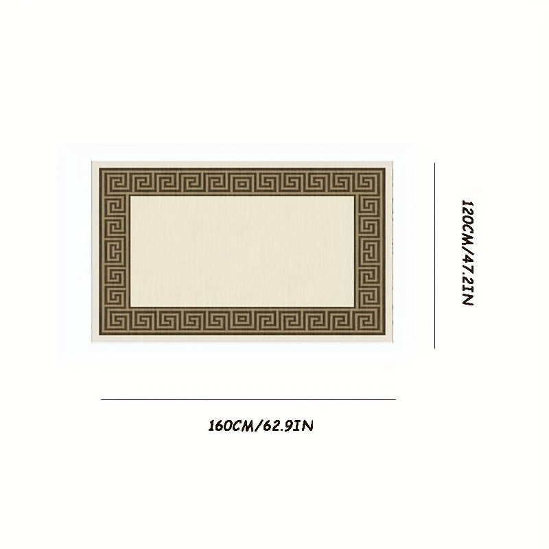 Geometric Velvet Rug Bedroom Decor Large Area Rug Short Hair Lounge Rug