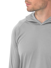 2 Pcs Men's UPF 50 Sun Protection Hoodies Long Sleeve Quick Dry Tops