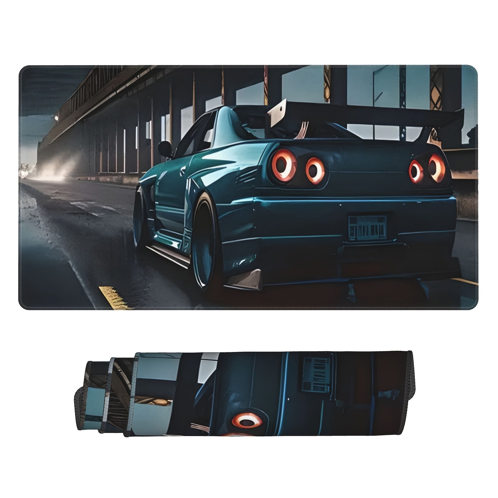 Oversized Car Mouse Pad 31x15inch Rubber Non-slip Keyboard Office Game Pad