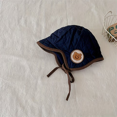 Embroidered Bear Baby Hat Winter Warm Keeping Hat