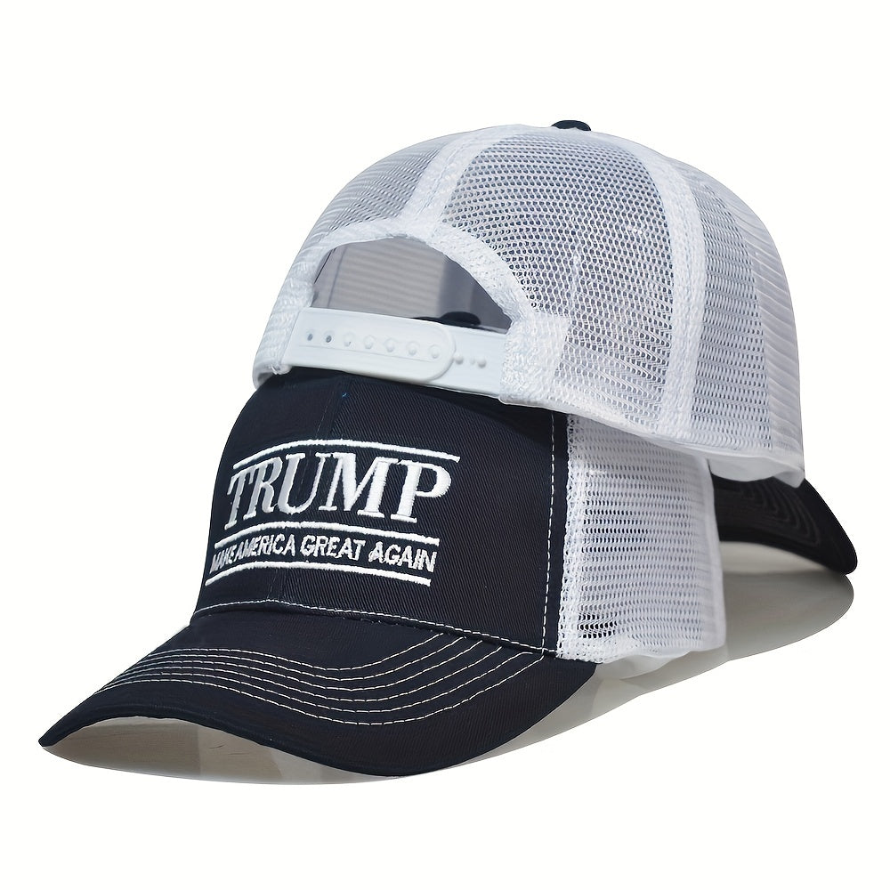 Letter Embroidery Baseball Cap Adjustable Trucker Hat Mesh Unisex Dad Hats