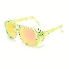 Steampunk Men's Polarized Sunglasses Retractable Legs UV400