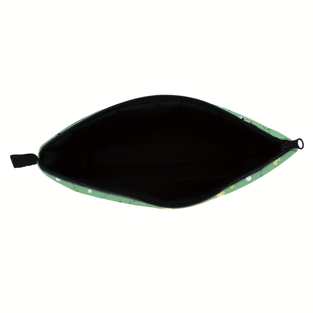 Flower Bee Print Cosmetic Bag for Women