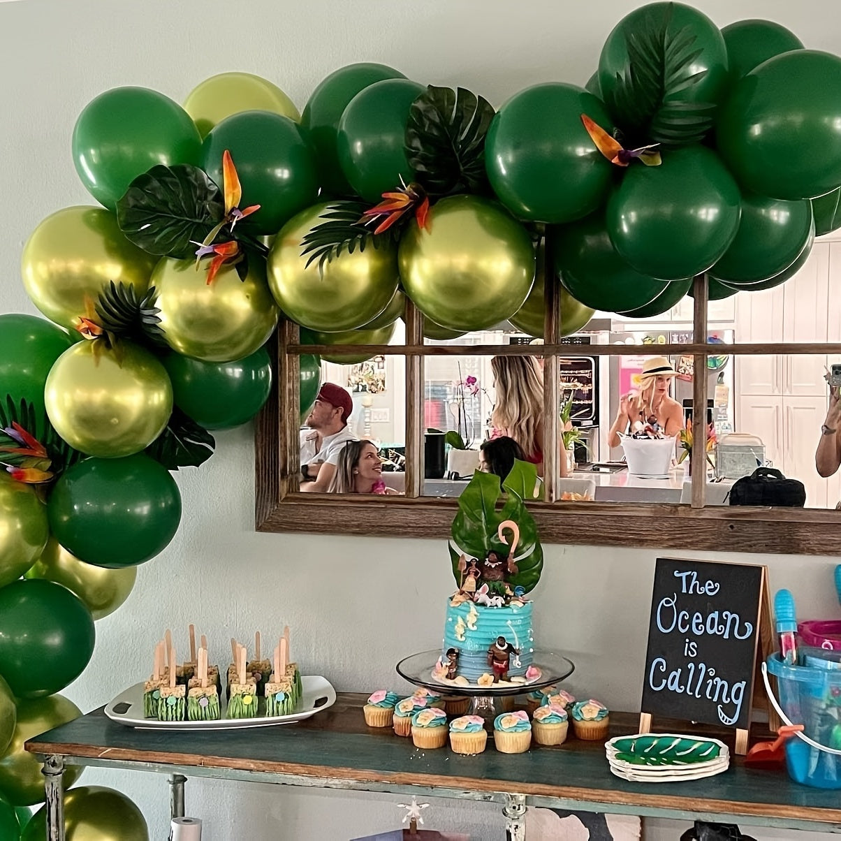 40 Dark Green Latex Balloons for Balloon Garland or Arch