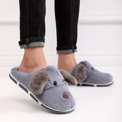 Cartoon Animal Plush House Slippers for Men