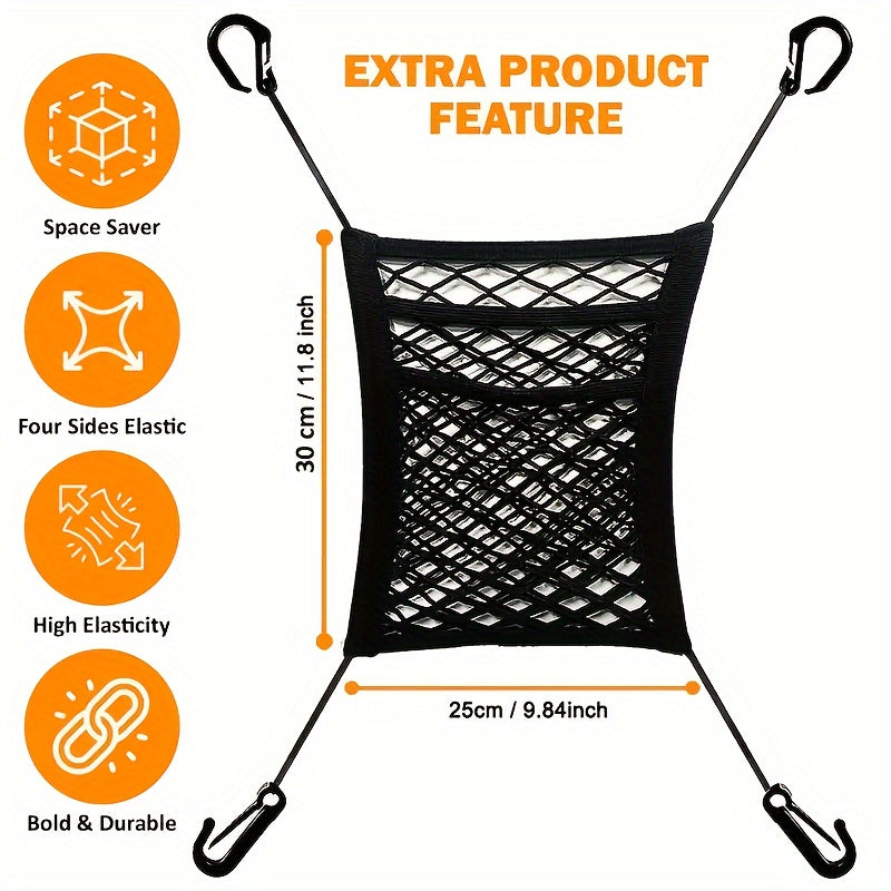 Car Mesh Storage Bag Helmet Storage Net Safety Mesh Barrier Christmas Gift