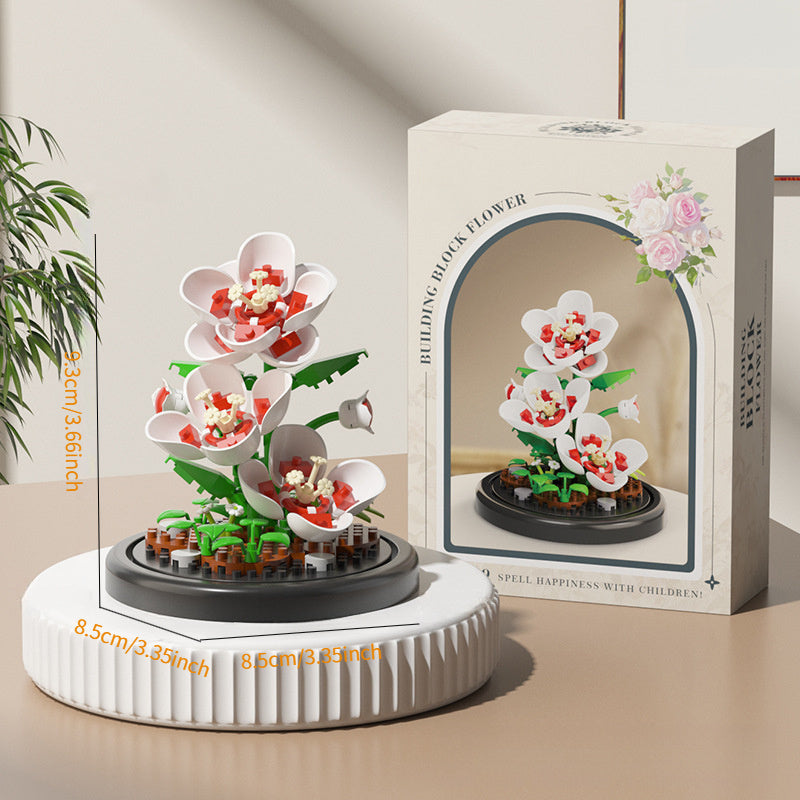 Creative Micro Particle Building Block Bouquet Set