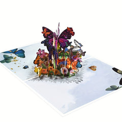Flying Butterflies Pop Up Card for Mother's Graduation