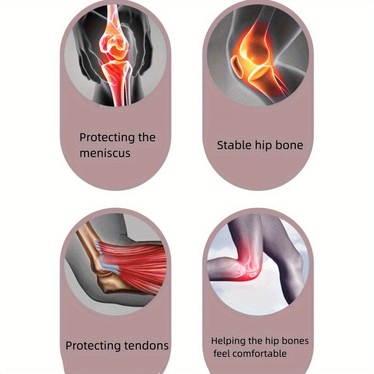 Shock Absorption Knee Pads Adjustable Strap Non-slip Sports Protection