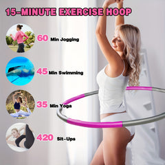 Portable ABS 8 Section Massage Fitness Hoop for Core Training