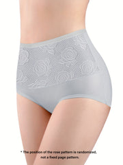 Floral Print Briefs Stretchy Intimates Panties
