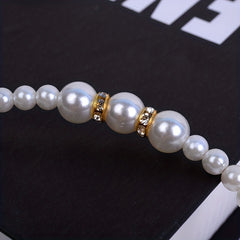 Pearl Inlaid Diamond Children's Headband Princess Style Hairband For Girls