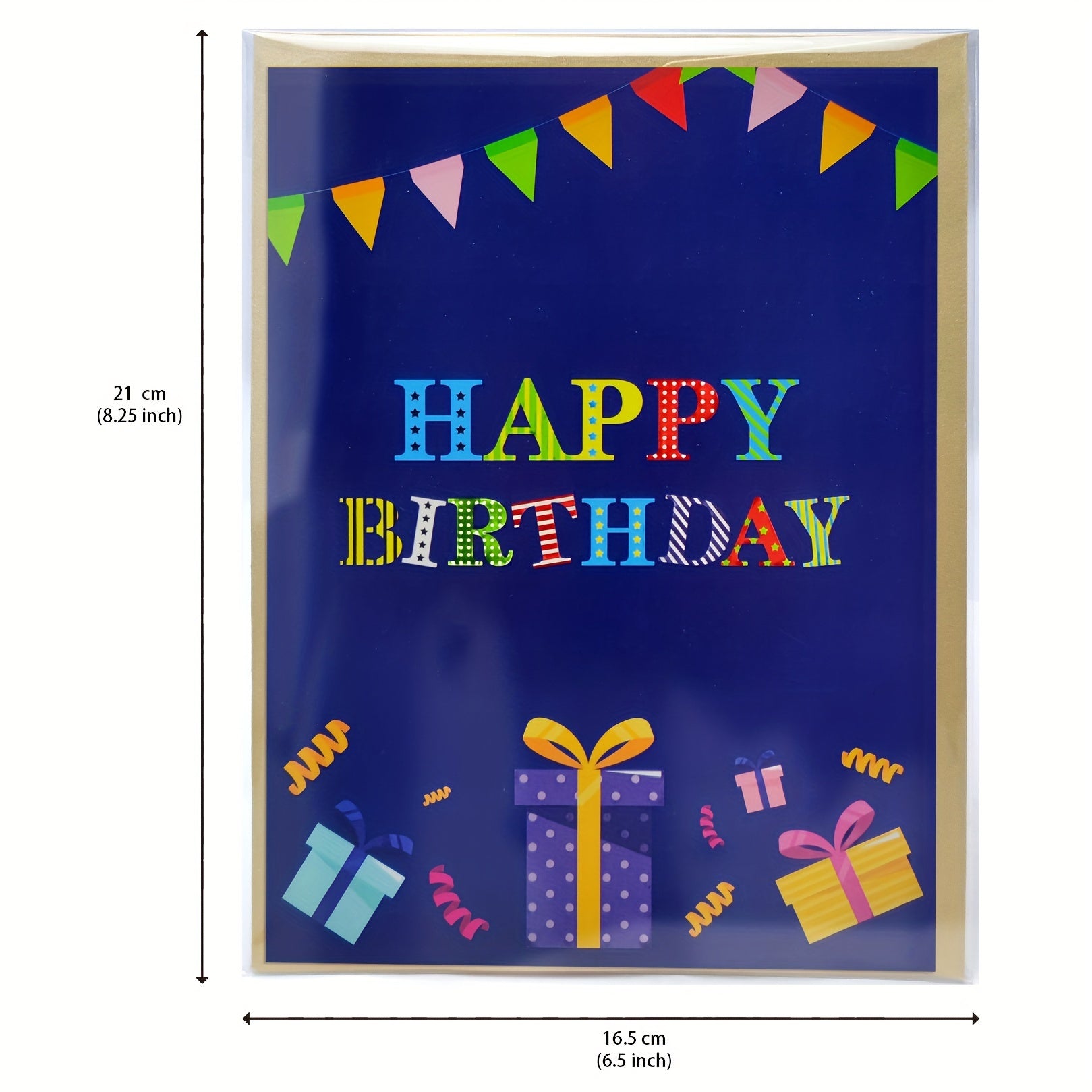 1Pc 16 18 21 30 40 50 60 70 80 Happy Birthday Pop Up Card 15 24x20