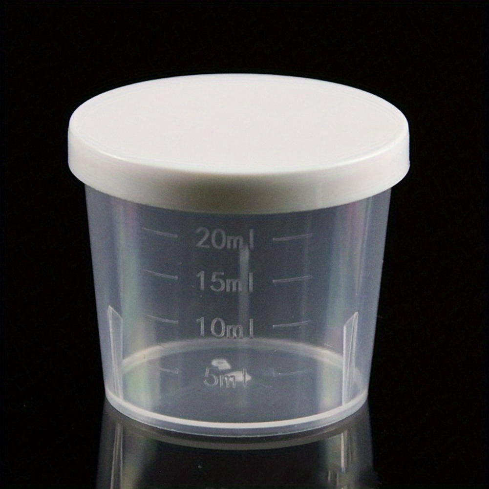 20 30 50ml Graduated Cup With Lid Clear Mixing Cups Measuring Cup