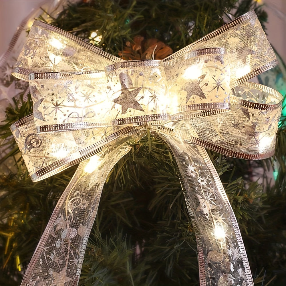 Christmas Ribbon LED String Lights Christmas Decorations