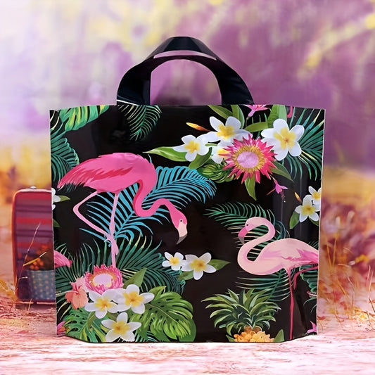 10pcs Flamingo Christmas Gift Bag Hand Packaging Bag Commercial