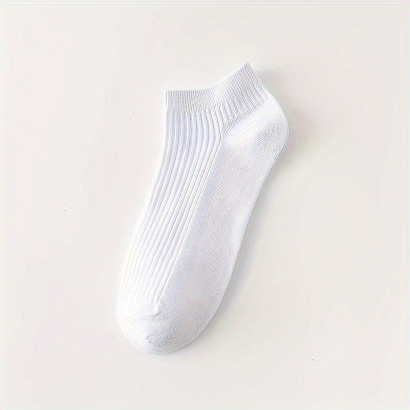 6pairs Soft Solid Low Cut Ankle Socks