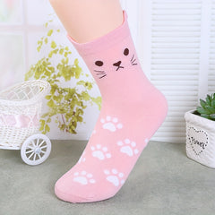 2 Pairs Girls Kids Breathable Crew Socks for Spring Summer