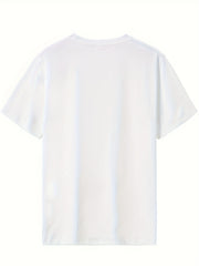 Mountain Top Camping Print Men's Graphic Crew Neck T shirt
