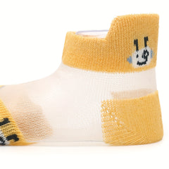 4 Pairs Baby Cartoon Car Robot Helicopter Ankle Socks Summer Toddlers