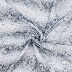 Grey Snake Skin Printed Ink Painting Scarf Women Shawl Wrap