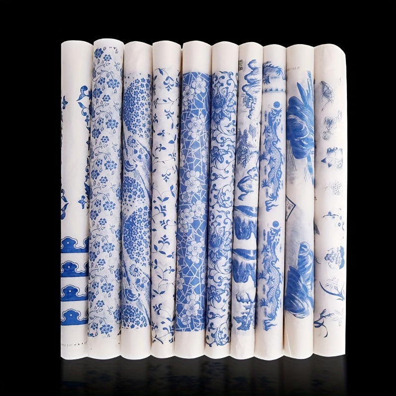 1PC Ceramic Glaze Flower Paper Jingdezhen High Temperature Underglaze Paste Flow