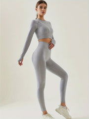 Yoga Set Crop Top & Leggings Activewear