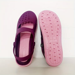 Women's Waterproof Cut-Out Flat Clogs