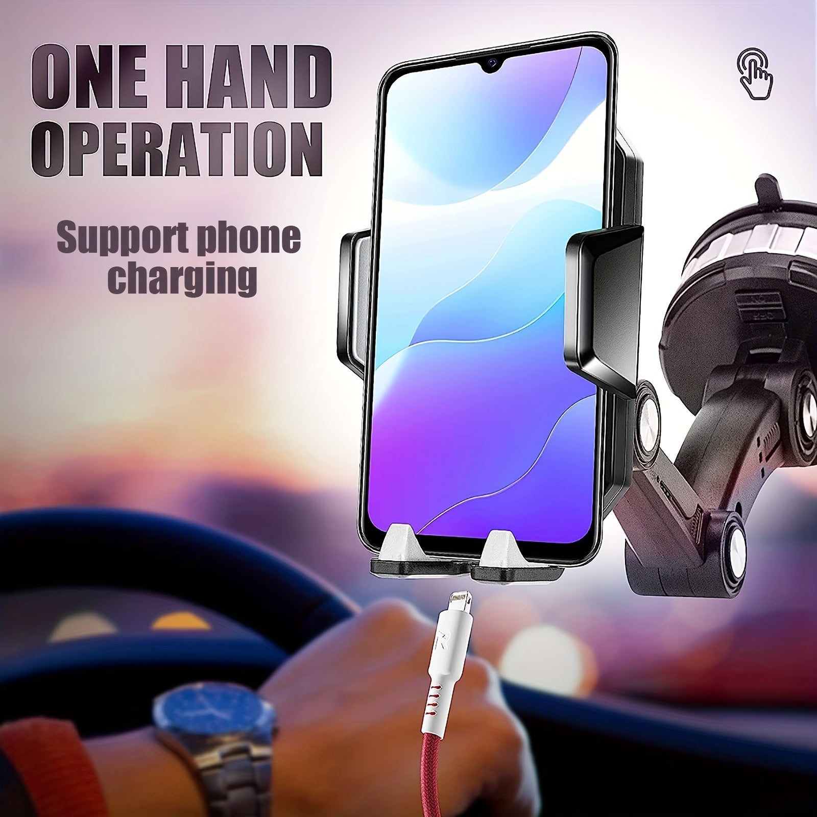 Universal Car Phone Holder Mount Dashboard Windshield Suction Cup