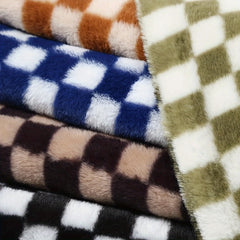 Rabbit Fur Soft DIY Quilt Single Set Fabric DIY Throw Pillow & Tablecloth