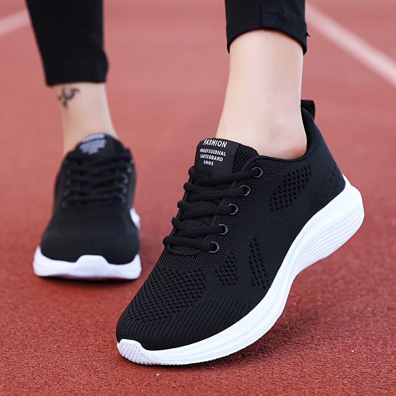 Women's Breathable Sporty Running Shoes Lace up Casual Sneakers